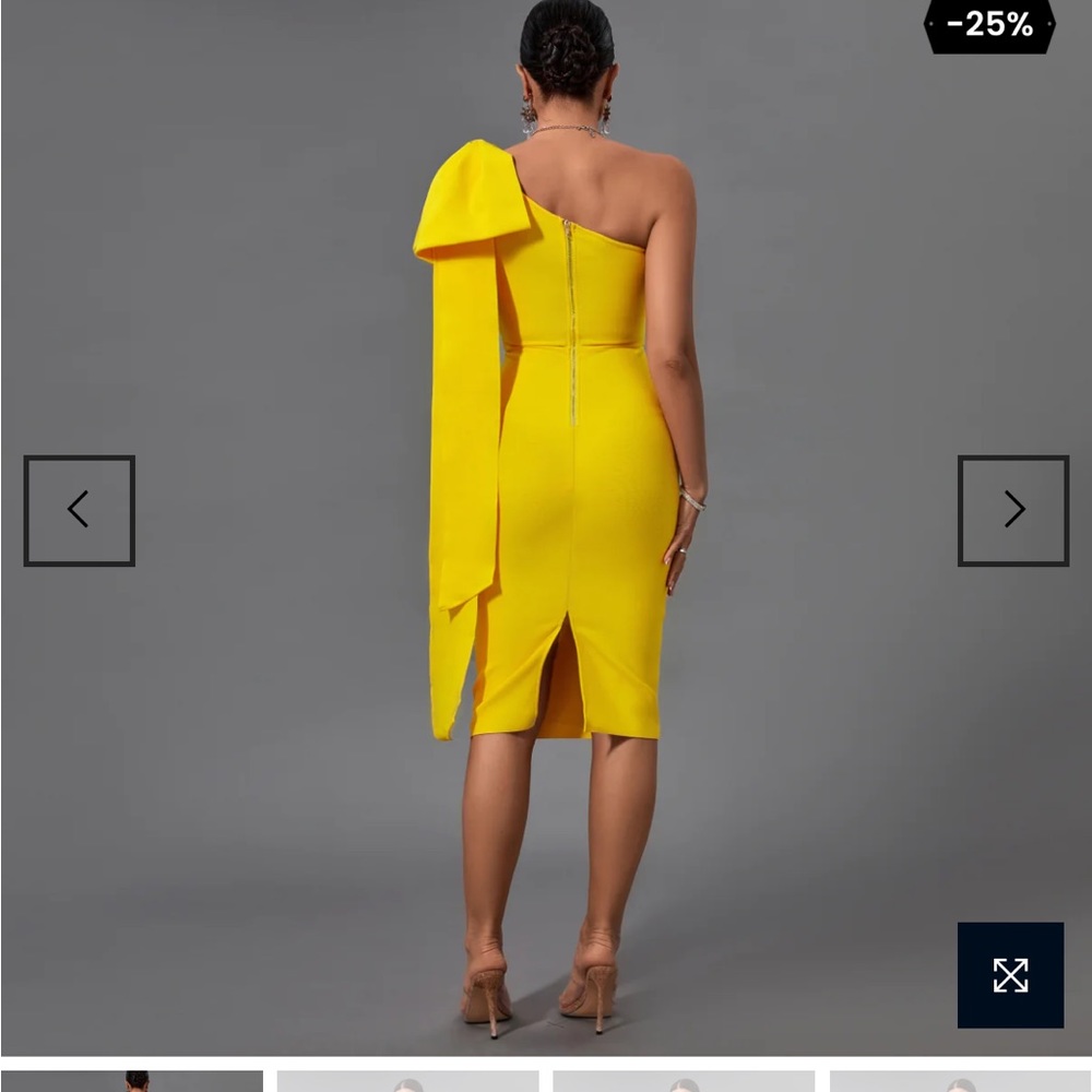 Brand new dress, size XS, yellow